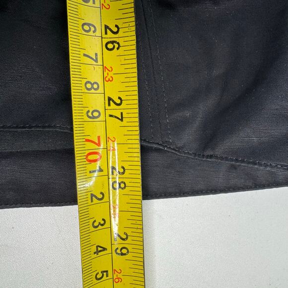 Eileen Fisher Nylon Blend Lightweight All Weather Jacket Black Buttons Size Med - Picture 9 of 9